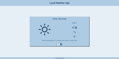 Thumbnail of local weather app