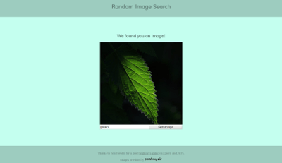 Thumbnail image of my random image search site